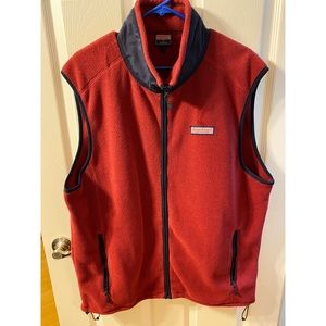 Vineyard Vines Red Fleece Vest
